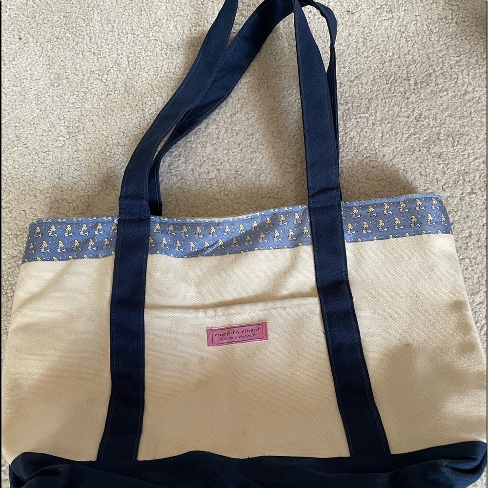 Vineyard Vine canvas mermaid bag